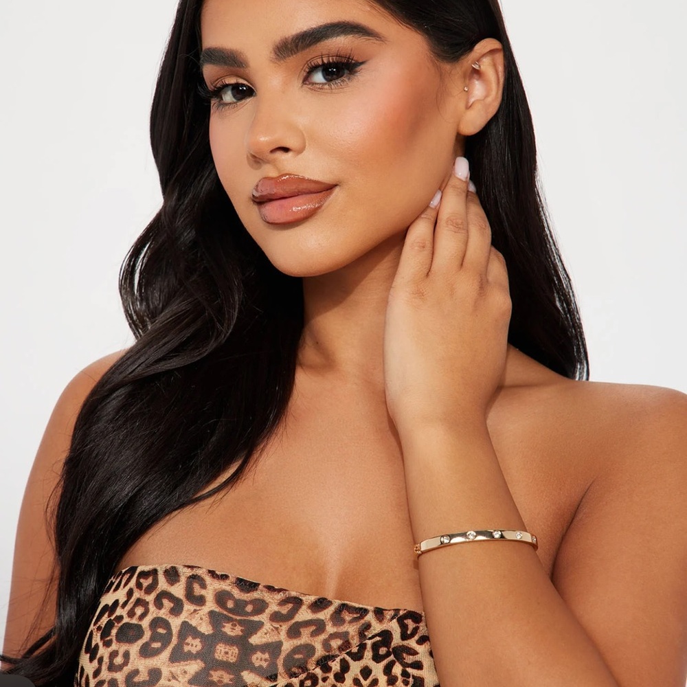 New Designer Gold Rhinestone Bracelet